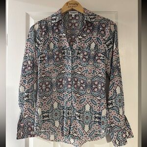 Express Multicolor Patterned Women's Top